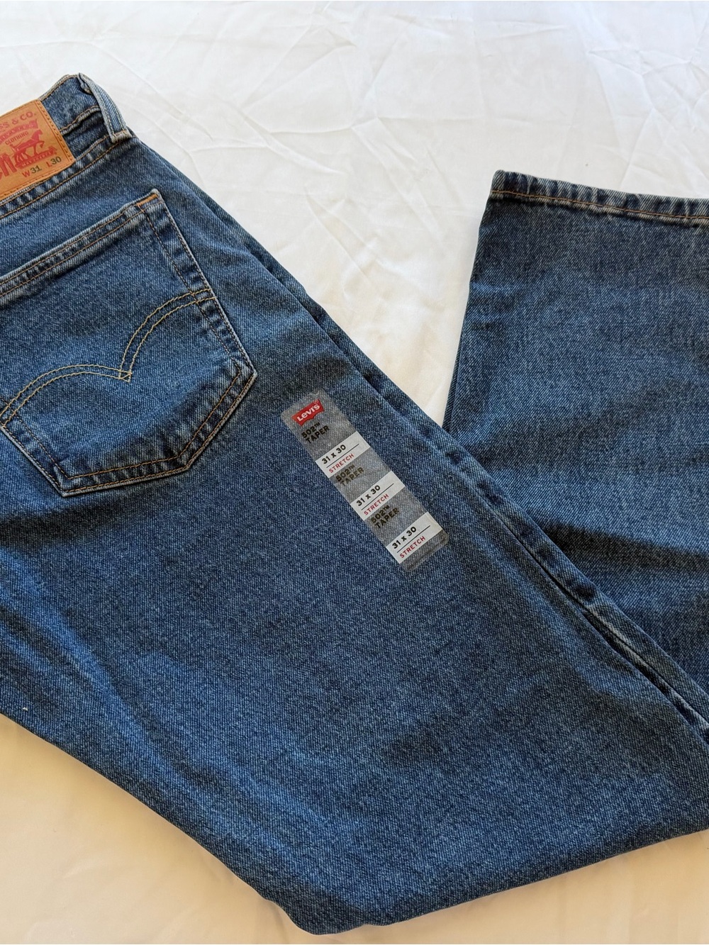 Levi's Men's Dark Blue Straight Leg Jeans
